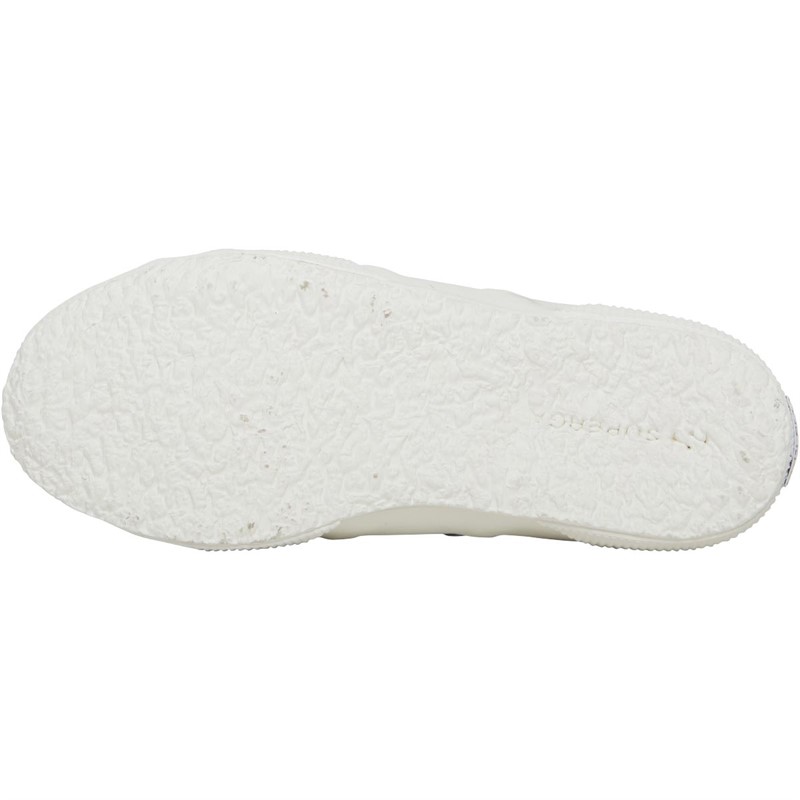 Superga Girls 2750 Metallic Canvas Pumps Grey Silver Matt/F Avorio