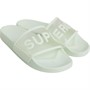 Superga Womens 1908 Slides Clear Identity Sliders Green Primrose