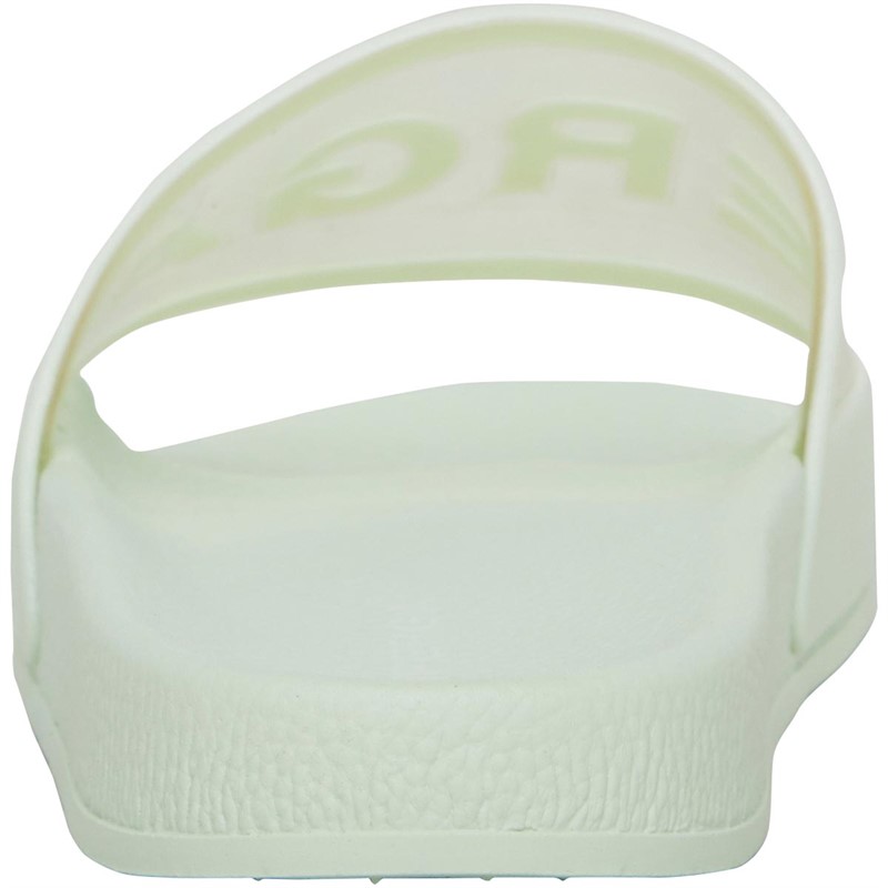Superga Womens 1908 Slides Clear Identity Sliders Green Primrose