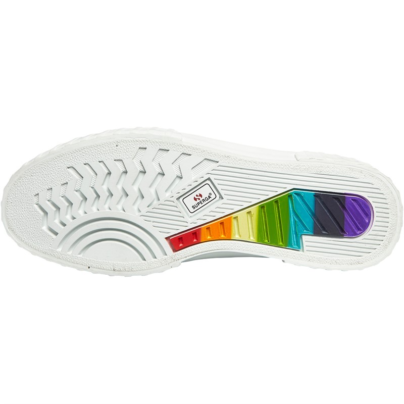 Superga hotsell white rainbow