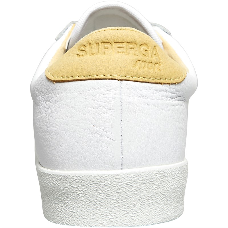 Superga Womens 2843 Comfleau Trainers White/Beige Gome