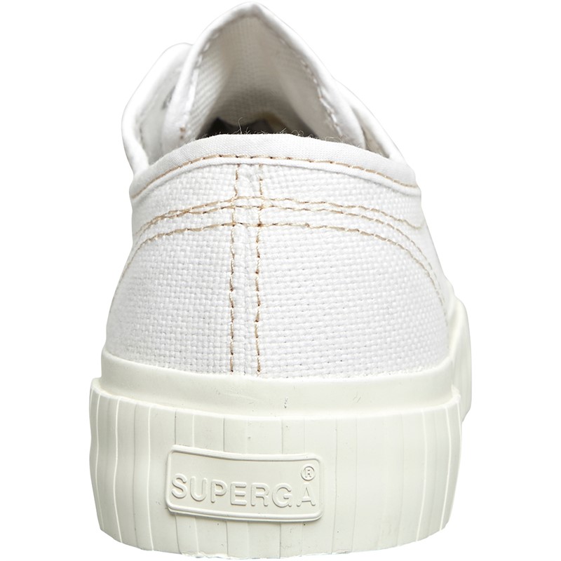 Buy Superga Womens 2630 Cotu Trainers White/Beige Light