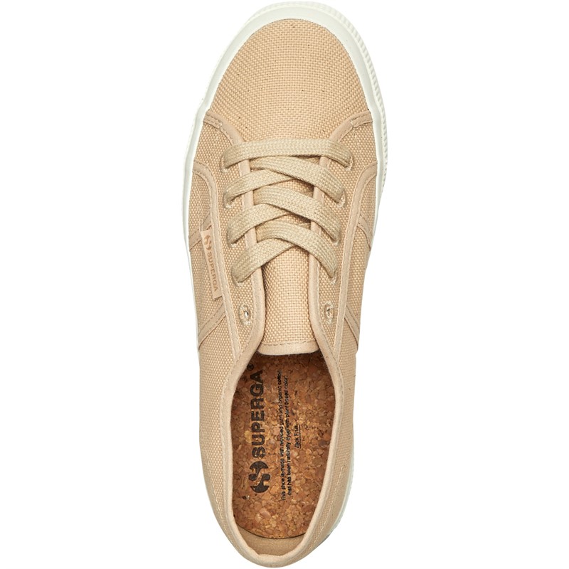 Superga Womens 2750 Organic Canvas Natural Dye Trainers Jack Fruit