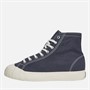 Superga Mens 3192 Campionato Basket Hi Top Trainers Blue Grey Dark F Avorio
