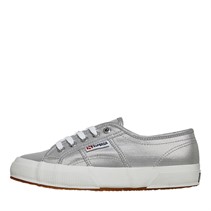 Superga Womens 2750 Microlamew Trainers Silver Matt