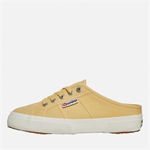 Superga Womens 2402 Canvas Mules Light Yellow/Avorio