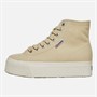 Superga Womens 2708 Hi Top Canvas Trainers Light Beige/Eggshell/Avorio