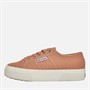 Superga Womens 2740 Platform Canvas Trainers Rose Dusty/Avorio