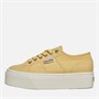 Superga Womens 2790 Cotw Linea Up And Down Canvas Trainers Light Yellow/Avorio