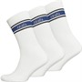 UCLA Mens Rucksock Three Pack Crew Socks White