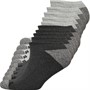 Sport x Fit Mens Ten Pack Cushioned No Show Socks Grey