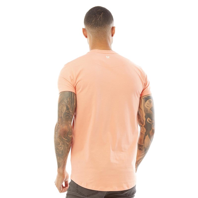 mens peach colored t shirt