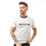 11 Degrees Herren All Over Neon Print T-Shirts Weiß
