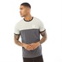 11 Degrees Mens Cut And Sew T-Shirt Anthracite/Tornado Marl/Black