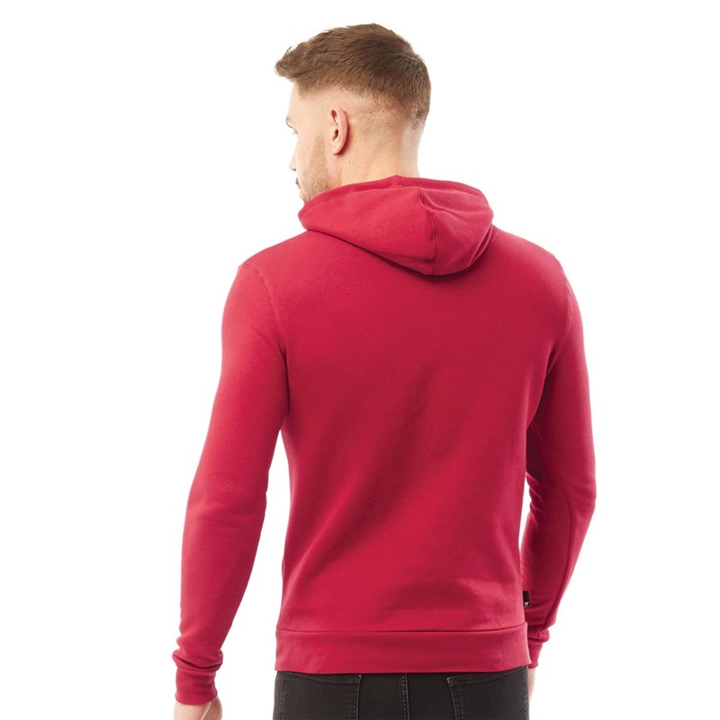 11 Degrees Mens Core Pullover Hoodie Ski Patrol Red