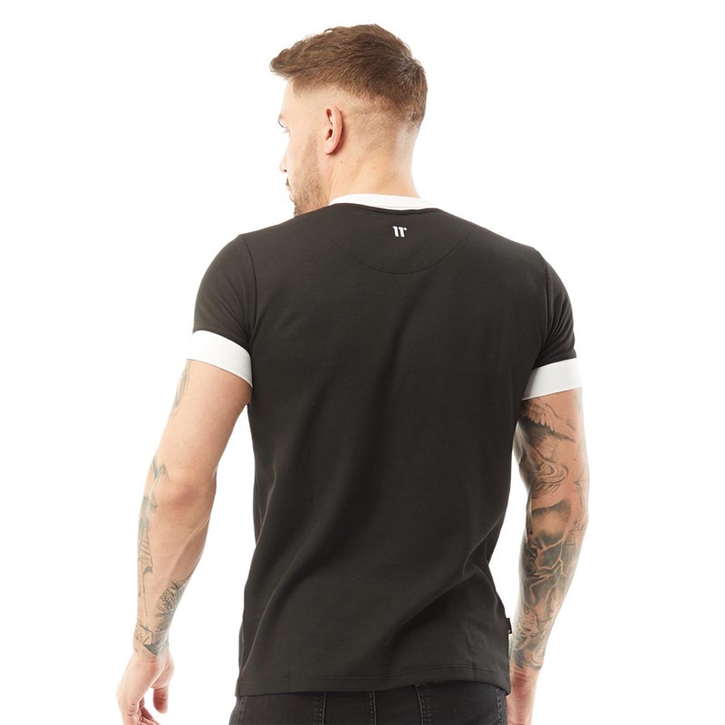 11 Degrees Mens Odin Polo Black