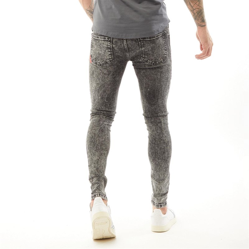 11 Degrees Herrer Skinny Jeans Sort