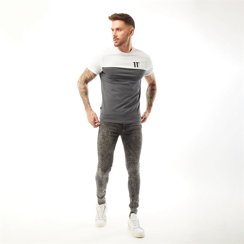 11 Degrees Herrer Skinny Jeans Sort