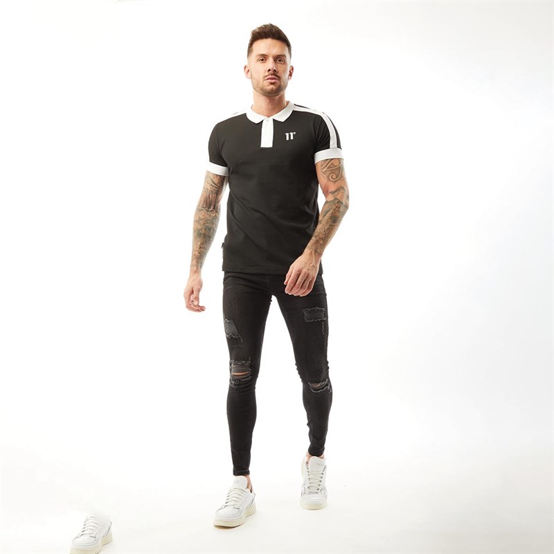 11 Degrees Herrer Skinny Jeans Sort