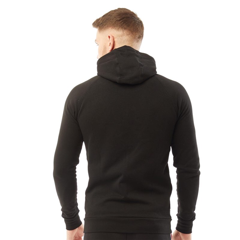 11 Degrees Mens Core Full Zip Hoodie Black