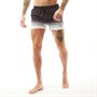 11 Degrees Mens Dot Fade Swim Shorts Black/White