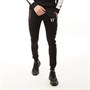 11 Degrees Mens Carbon Panel Joggers Skinny Fit Black/Brick Red/White