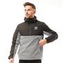11 Degrees Mens Colour Block Reflective Waterproof Hurricane Jacket Black/Reflective