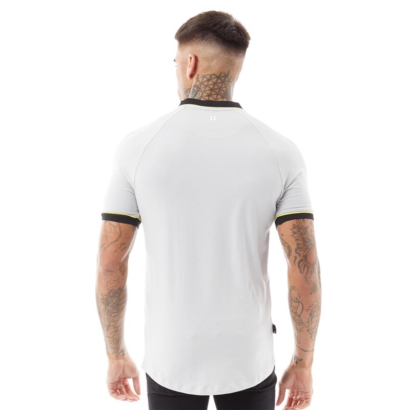 11 Degrees Herren T-Shirts Hellgrau