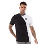 11 Degrees Herren Mixed Fabric Cut And Sew T-Shirts Schwarz