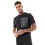 11 Degrees Mens Contrast Pocket T-Shirt Black/Iridescent Reflective