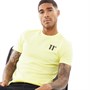 11 Degrees Herren Core T-Shirts Gelb