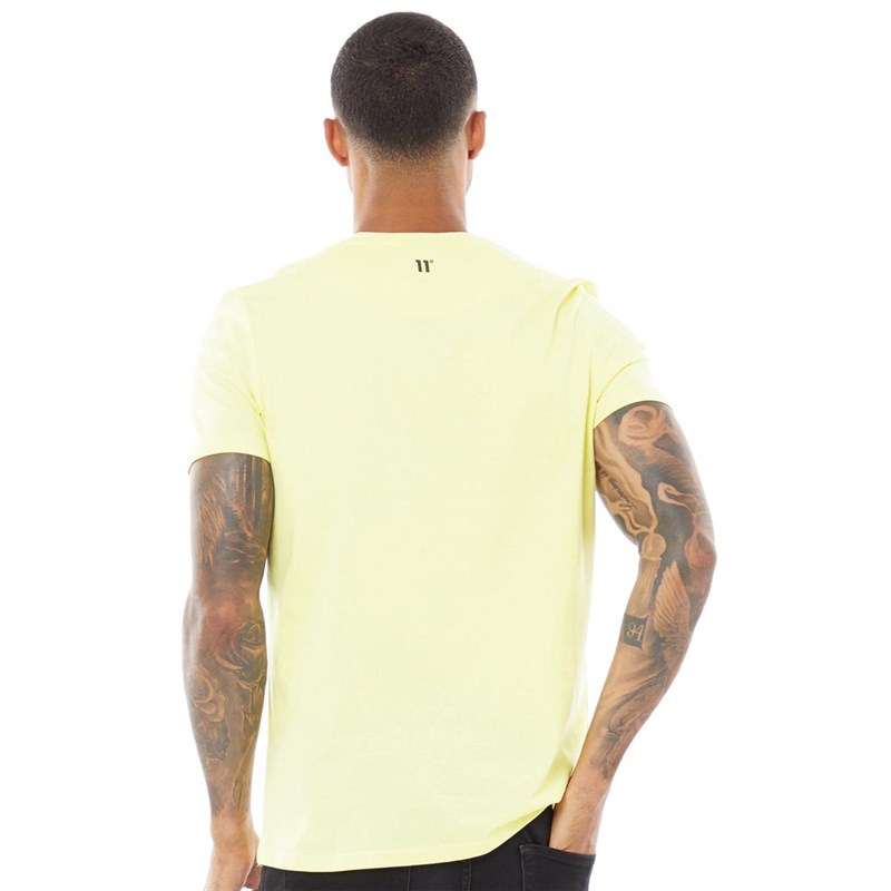 11 Degrees Herren Core T-Shirts Gelb