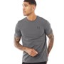 11 Degrees T-Shirts Roll Applique Logo Homme Gris Ardoise