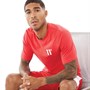 11 Degrees Mens Box Graphic T-Shirt True Red / White