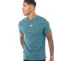 11 Degrees Mens Onyx Logo T-Shirt Teal Blue