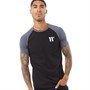 11 Degrees Herre Piping Detail Raglan T-shirts Sort