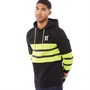 11 Degrees Sweats à Capuche Cut And Sew Contrast Homme Noir