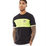 11 Degrees T-Shirts Cut And Sew Rib Muscle Fit Homme Noir