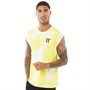 11 Degrees Męskie Dye Cut Off T-shirty Żółty