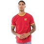 11 Degrees Mens Ringer T-Shirt Ski Patrol Red / Empire Yellow