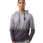 11 Degrees Mens Text Fade Pullover Hoodie Charcoal/Black