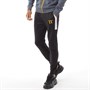 11 Degrees Mens Cut And Sew Poly Track Pants Black/Anthracite/White