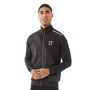 11 Degrees Mens Diagonal Print Track Top Black