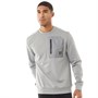 11 Degrees Mens Contrast Pocket Poly Long Sleeve Top Silver/Silver Reflective