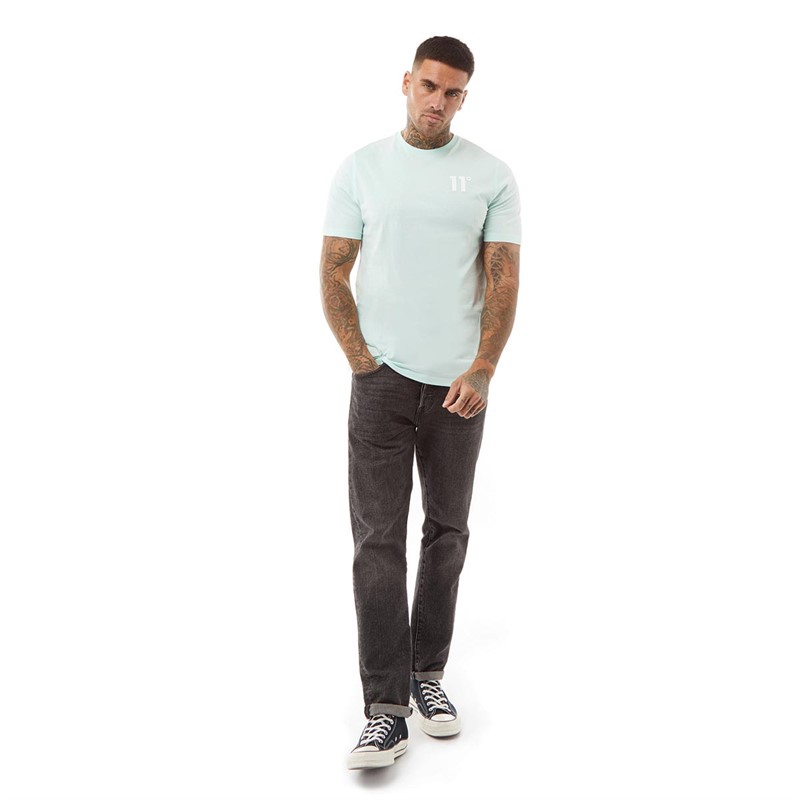 11 Degrees Herren Core T-Shirts Hellgrün