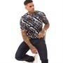 11 Degrees Mens Tie Dye T-Shirt Black