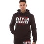 11 Degrees Herren Large Logo Kapuzenpullover Schwarz