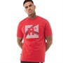 11 Degrees Mens 3D Gradient T-Shirt Goji Berry Red