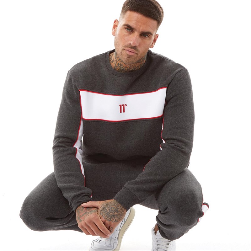 Mens colour block outlet sweatshirt