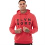 11 Degrees Mens Graphic Hoodie Goji Berry Red